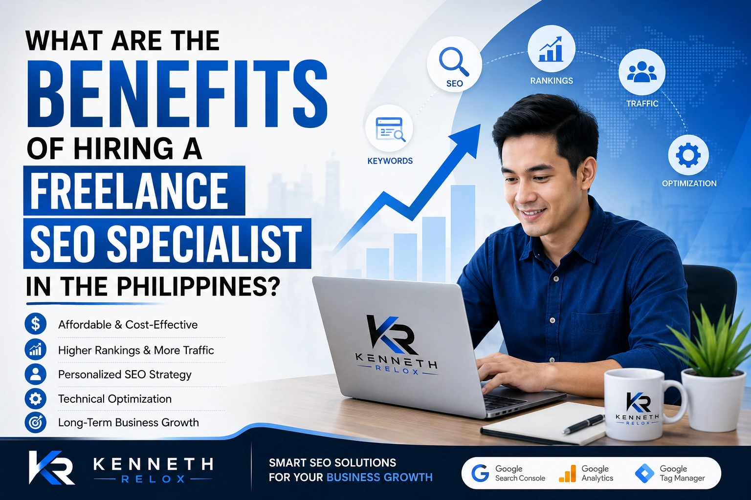 Freelance SEO specialist improving organic traffic